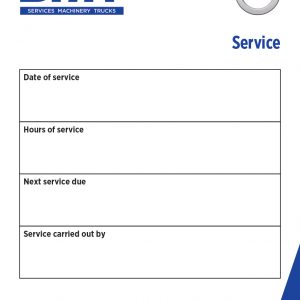 Warrington - Service Sticker (1 roll of 250)